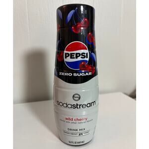 Sodastream Pepsi Zero Sugar Wild Cherry Drink Mix BNIB